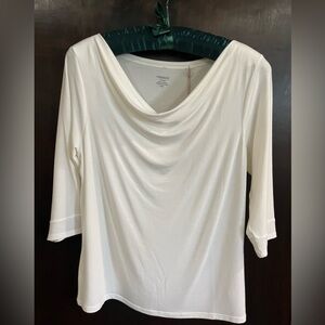 Toad&Co Bel Canto 3/4 sleeve drape neck top